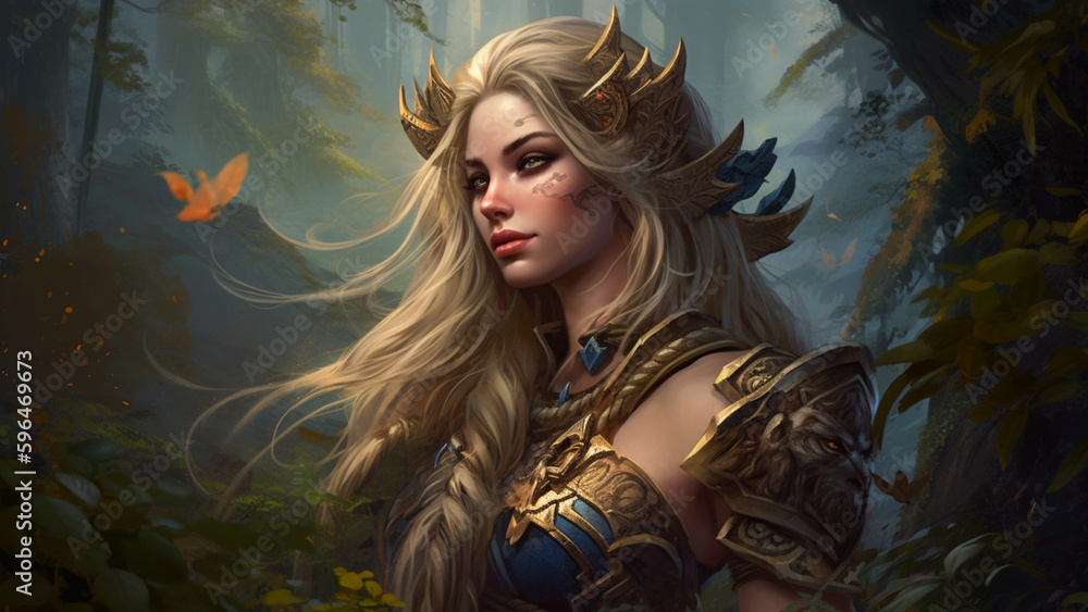 Portrait of a elf woman Portrait of a elf woman
