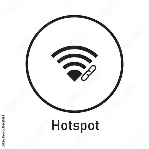 Hotspot Icon Vector Image Illustration
