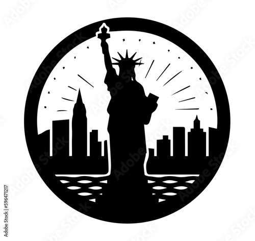 New York skyline sillouhette