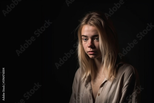 young adult woman or teenag...