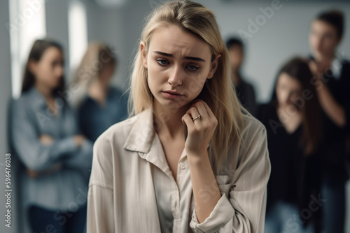 young adult woman or teenag...