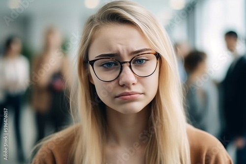 young adult woman and man o...