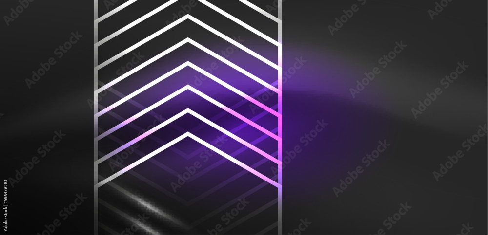 Hexagon abstract background. Techno glowing neon hexagon shapes vector illustration for wallpaper, banner, background, landing page, wall art, invitation, prints, posters Hexagon abstract background. Techno glowing neon hexagon shapes vector illustration for wallpaper, banner, background, landing page, wall art, invitation, prints, posters