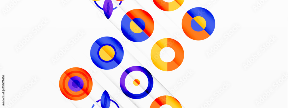 Vibrant and eye-catching vector background featuring a grid of colorful circles arranged in a patterned composition, perfect for modern and trendy designs Vibrant and eye-catching vector background featuring a grid of colorful circles arranged in a patterned composition, perfect for modern and trendy designs