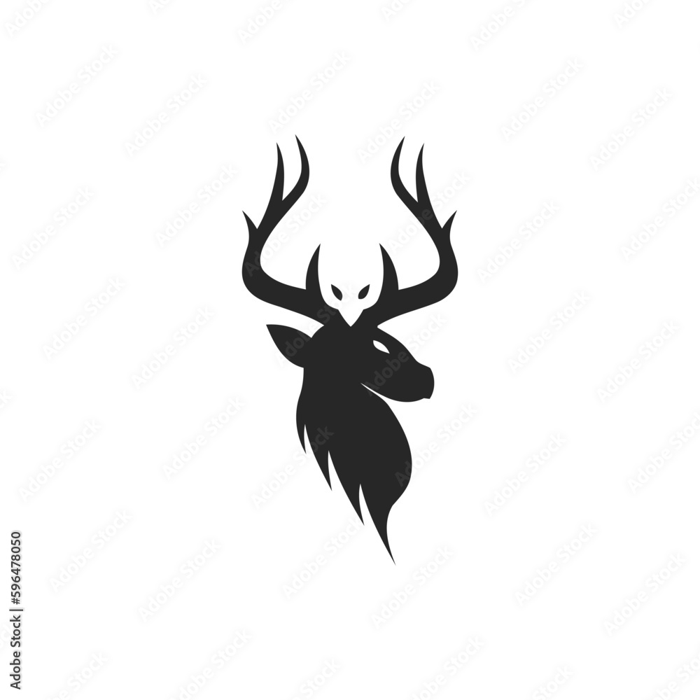 Fototapeta premium Deer minimalist logo design