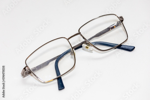 Eyeglasses frame isolated on a light background