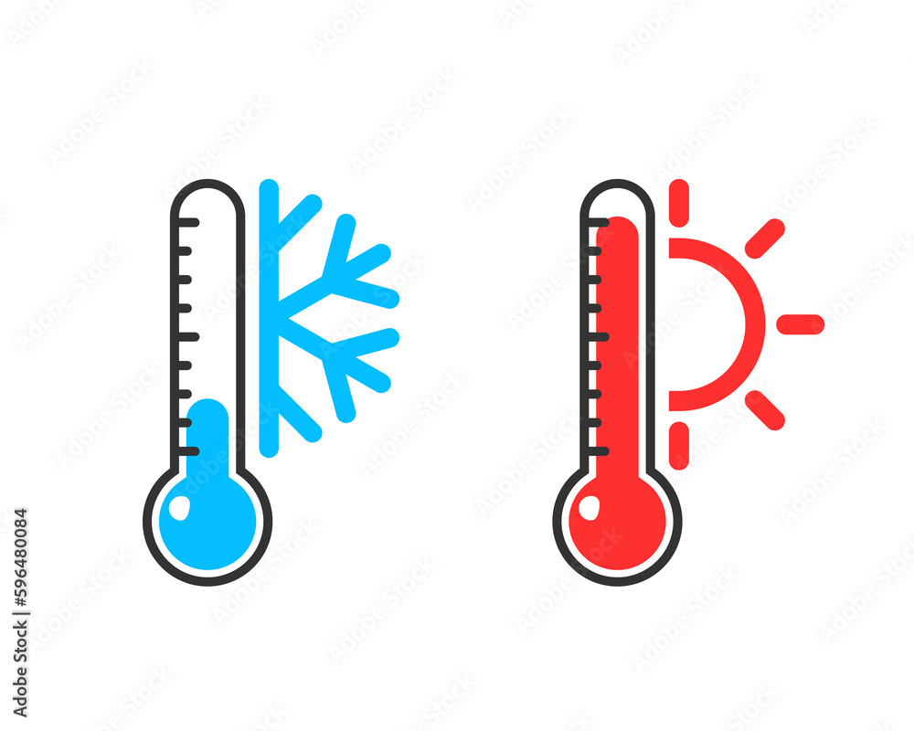 Hot And Cold Themperature Icon Clipart Image Isolated On White hot-and-cold-themperature-icon-clipart-image-isolated-on-white