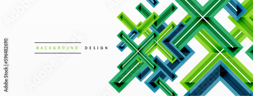 Cross line background minimal geometric template. Design for wallpaper, banner, background, landing page, wall art, invitation, prints, posters