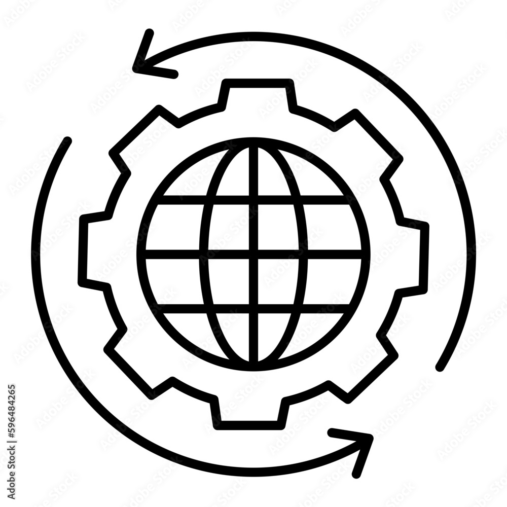 Storage Security Thin Line Icon Storage Security Thin Line Icon
