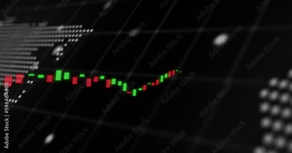 Animation of data processing over world map Animation of data processing over world map