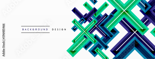 Cross line background minimal geometric template. Design for wallpaper, banner, background, landing page, wall art, invitation, prints, posters
