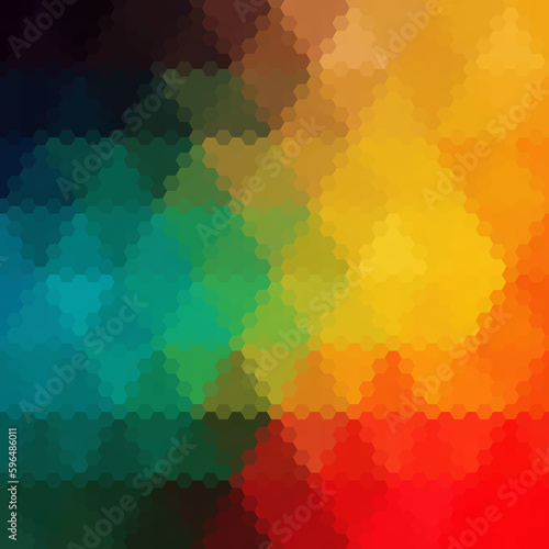 Color hexagon background in polygonal style. Vector template for presentations, advertisements, brochures, banners and more. eps 10 © Serhii