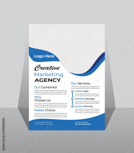 Corporate flyer design. And business flyer design template for print