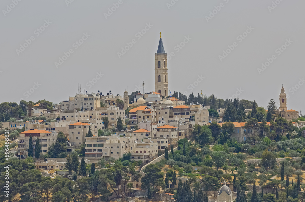 Obraz premium Landscape view from Jerusalem old city wall