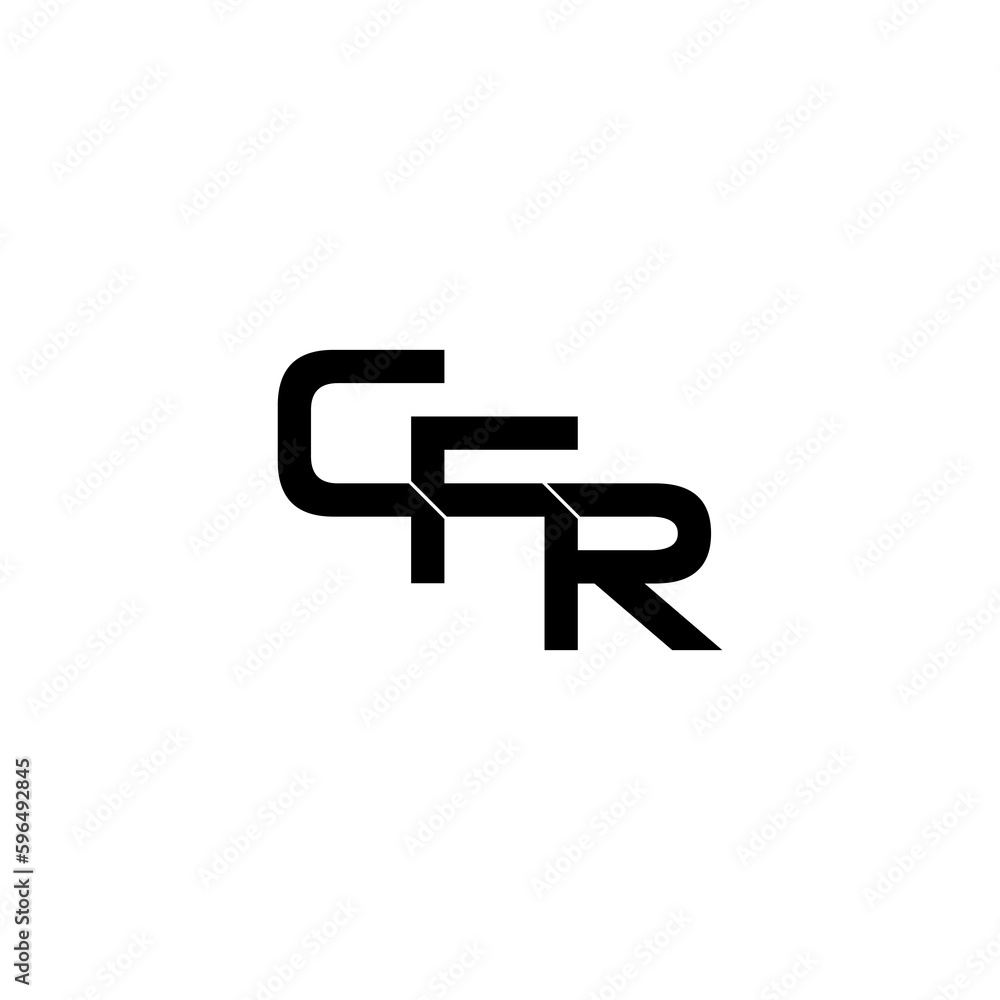 cfr lettering initial monogram logo design cfr lettering initial monogram logo design