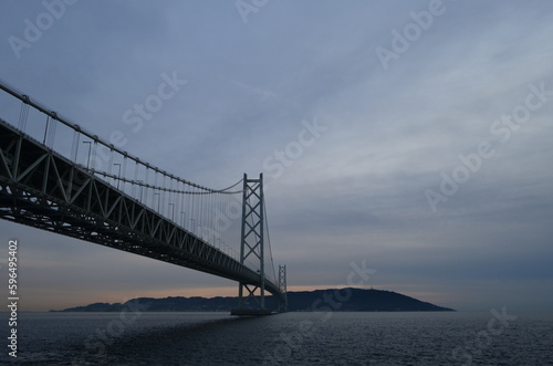 兵庫県明石海峡大橋 淡路島への道
