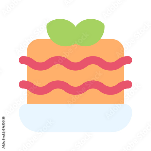 lasagna flat icon
