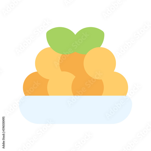 gnocchi flat icon
