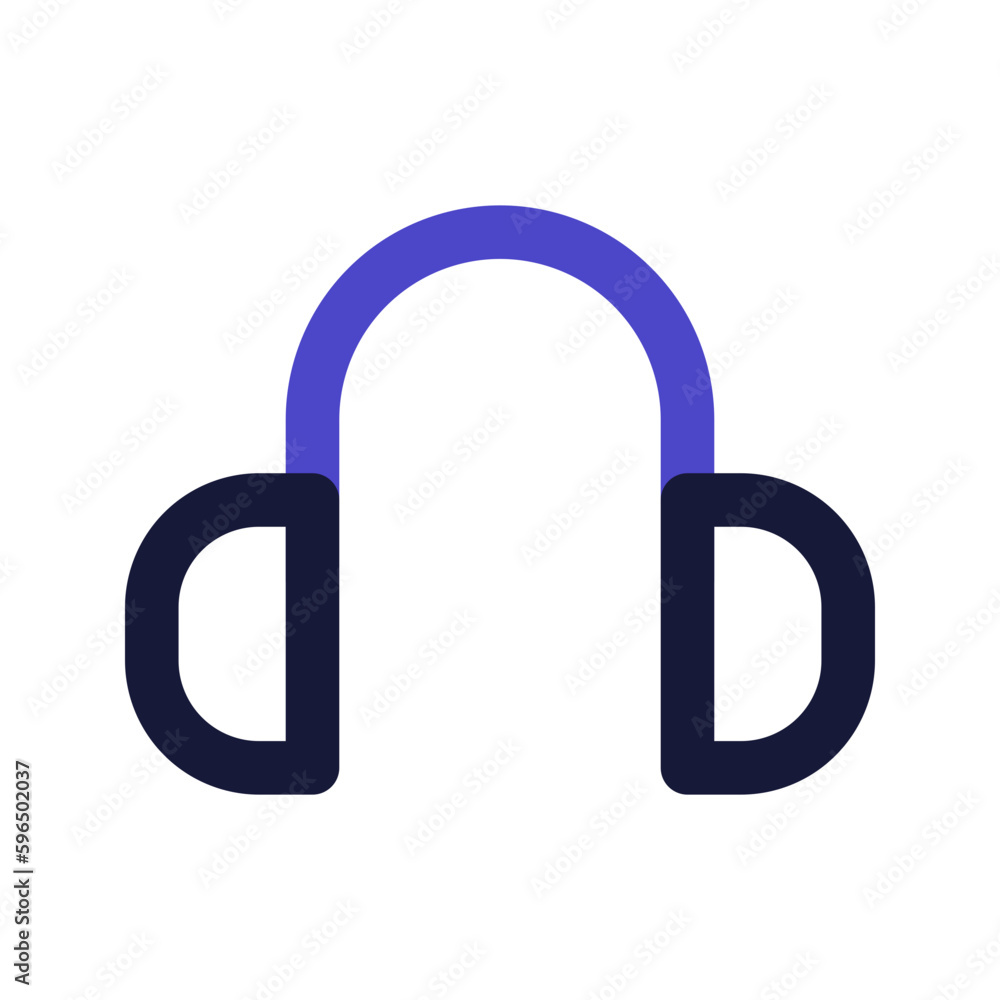 headphone line color icon headphone line color icon