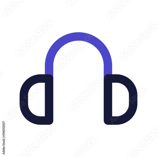 headphone line color icon