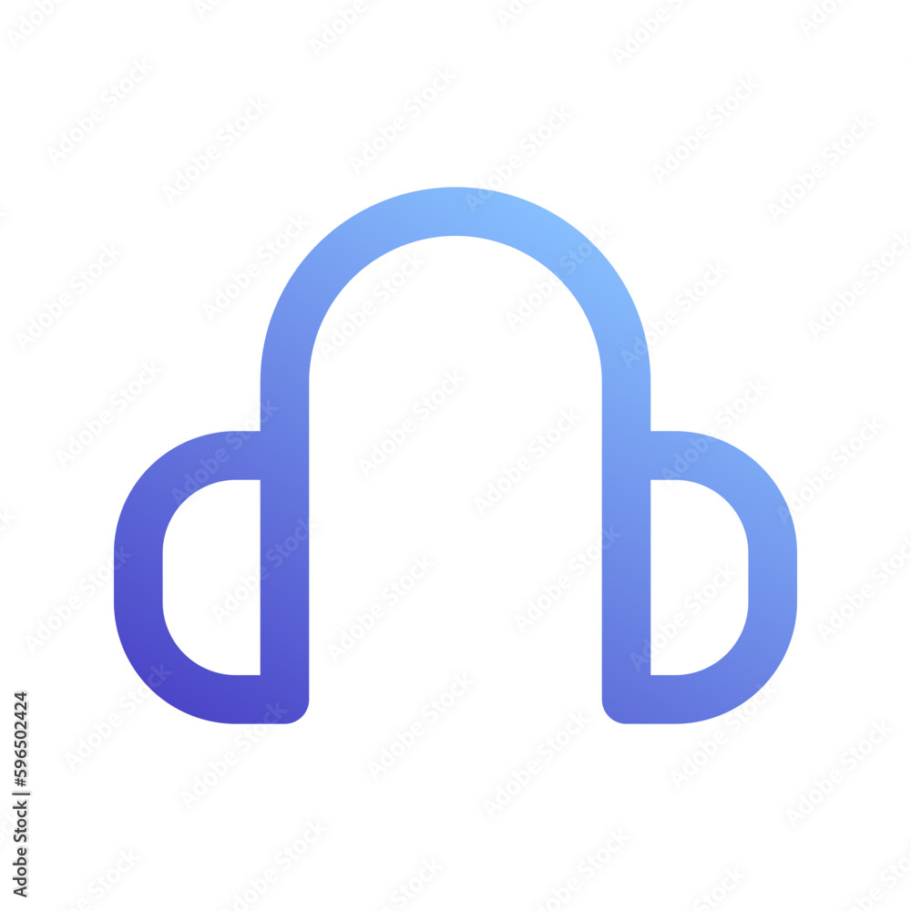headphone gradient icon headphone gradient icon