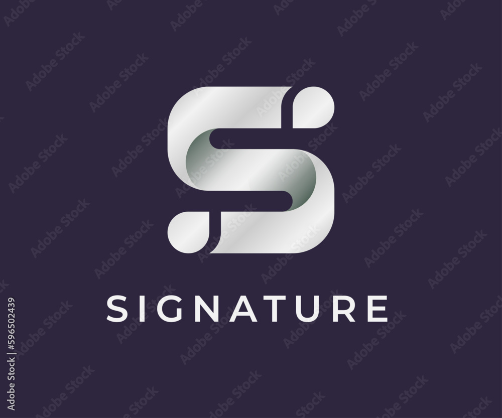 monogram geometric logotype letter S Vector Template Abstract Monogram Symbol . S Letter Usable for Best modern, business, company, corporate, premium,