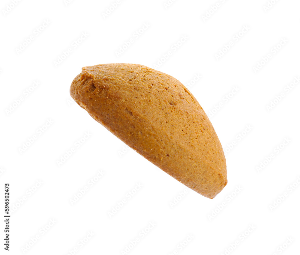 One delicious oatmeal cookie isolated on white One delicious oatmeal cookie isolated on white