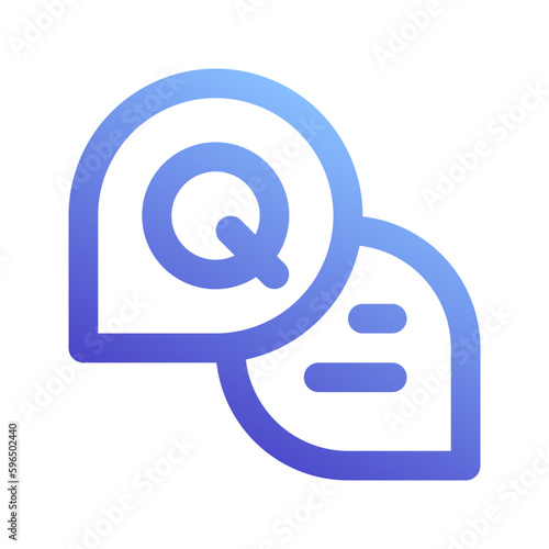 q&a gradient icon