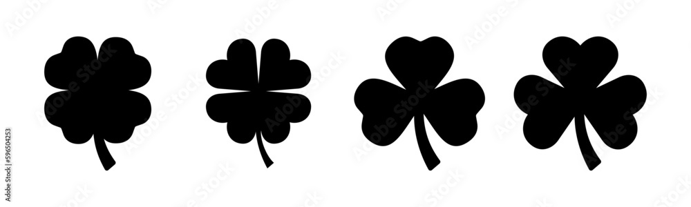 Clover icon vector illustration. clover sign and symbol. four leaf clover icon. Clover icon vector illustration. clover sign and symbol. four leaf clover icon.