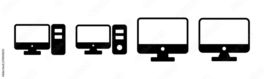Computer icon vector illustration. computer monitor sign and symbol Computer icon vector illustration. computer monitor sign and symbol