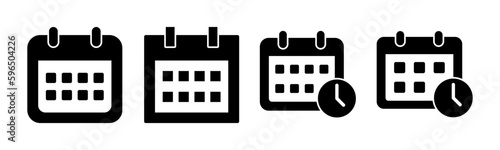 Calendar icon vector illustration. Calender sign and symbol. Schedule icon symbol
