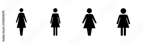 Female icon vector illustration. woman sign and symbol