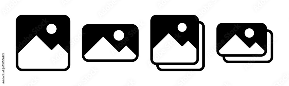 Picture icon vector illustration. photo gallery sign and symbol. image icon Picture icon vector illustration. photo gallery sign and symbol. image icon