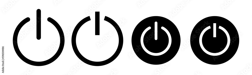 Power icon vector illustration. Power Switch sign and symbol. Electric power Power icon vector illustration. Power Switch sign and symbol. Electric power