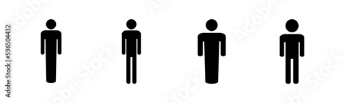 Man icon vector illustration. male sign and symbol. human symbol