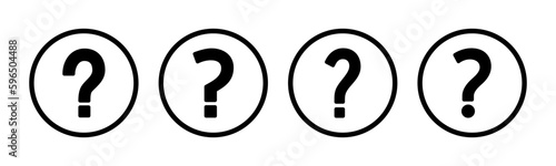 Question icon vector illustration. question mark sign and symbol