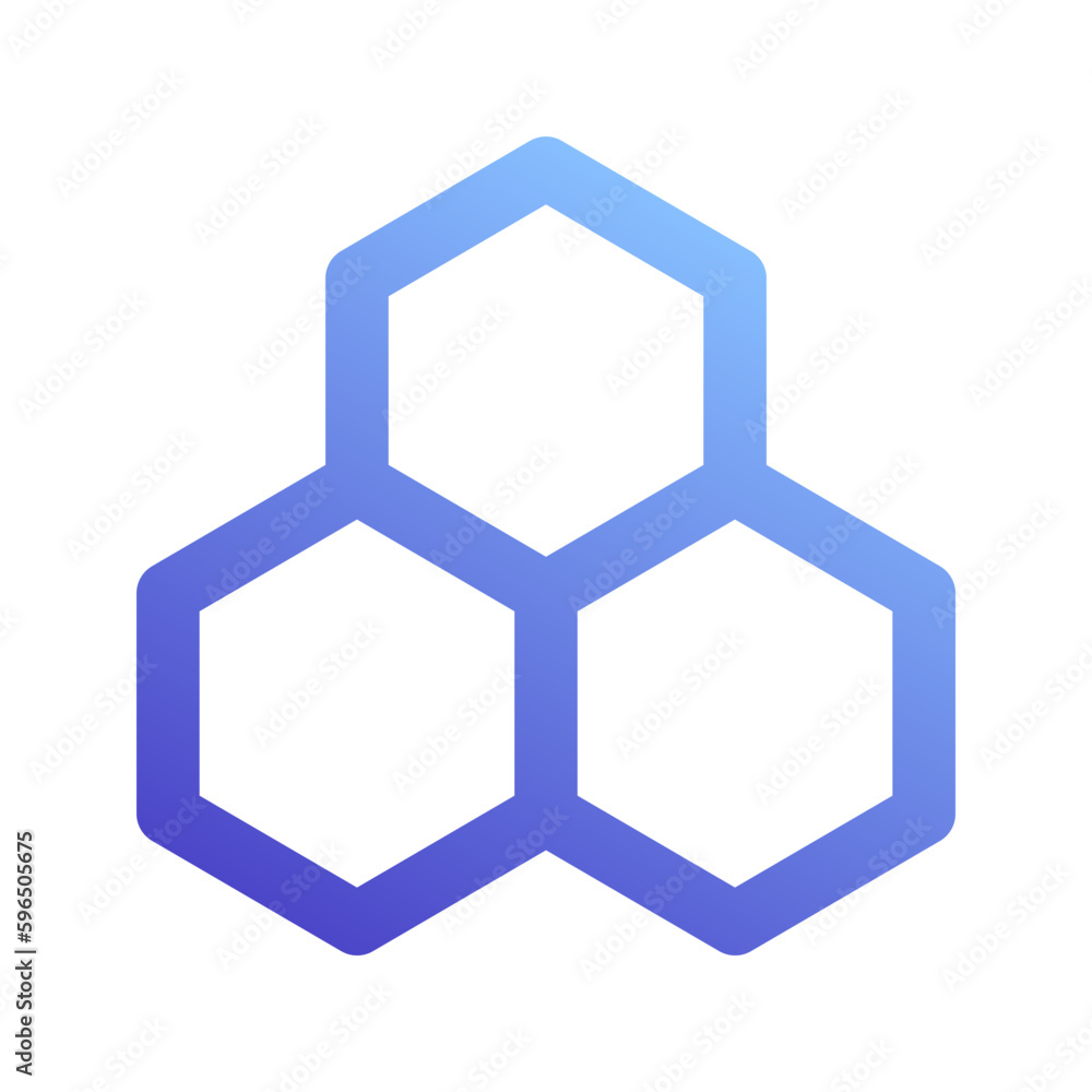 honeycomb gradient icon honeycomb gradient icon