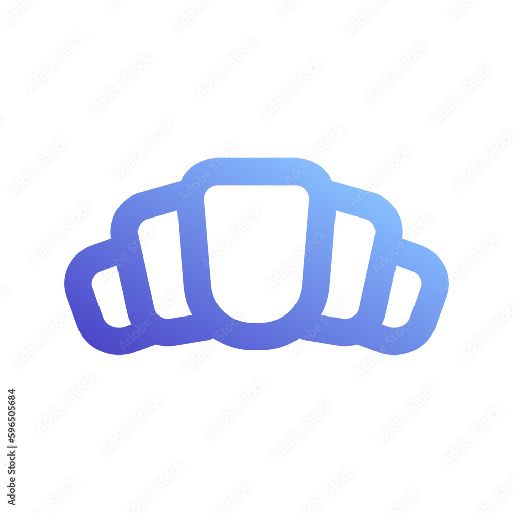 croissant gradient icon
