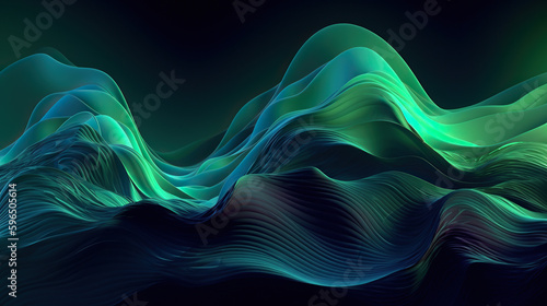 abstract background with waves