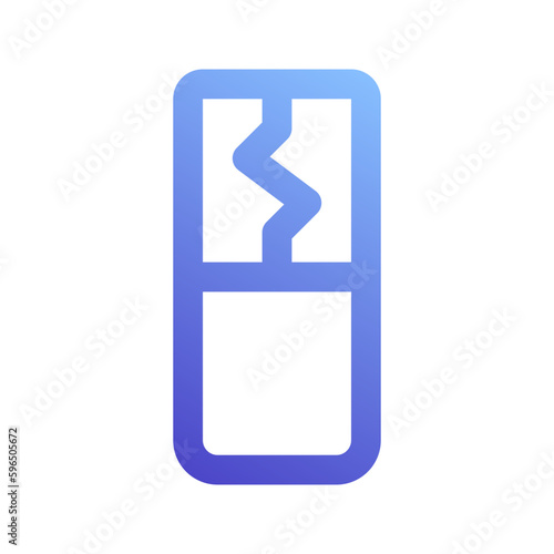 chewing gum gradient icon