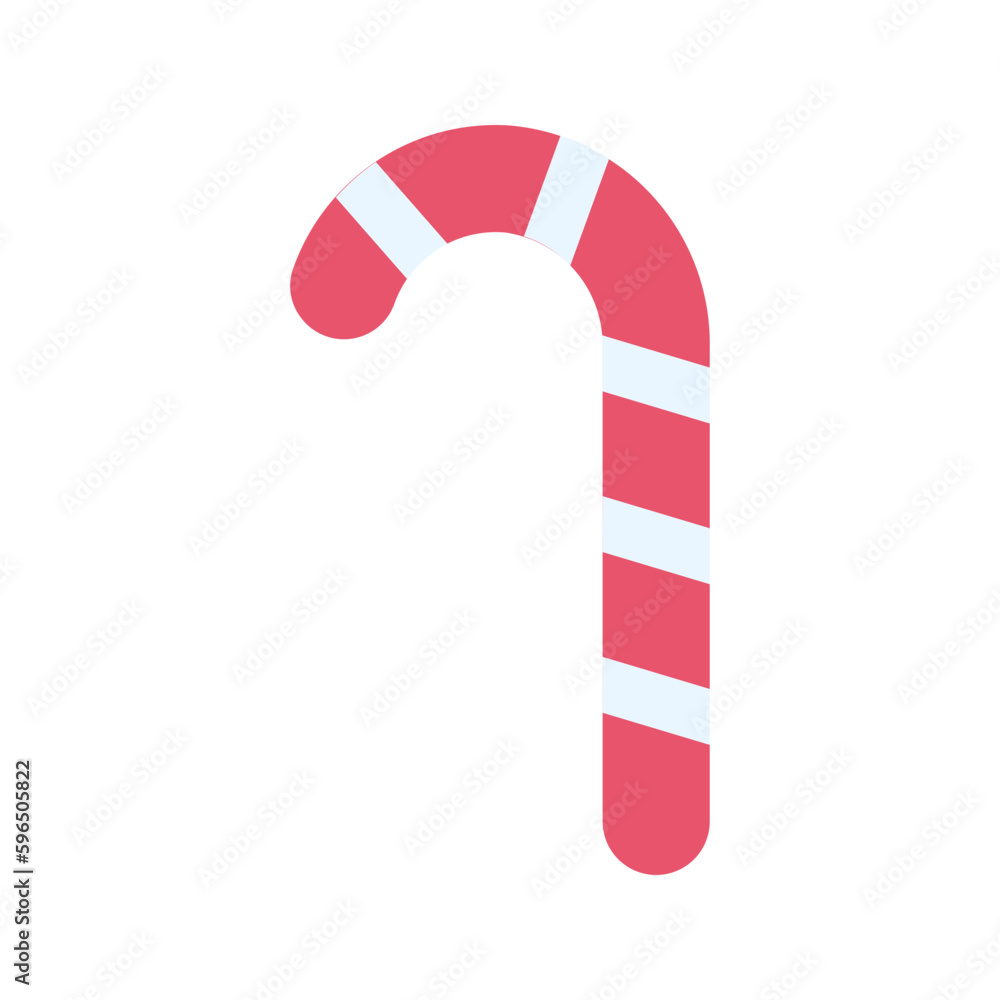 candy cane flat icon candy cane flat icon