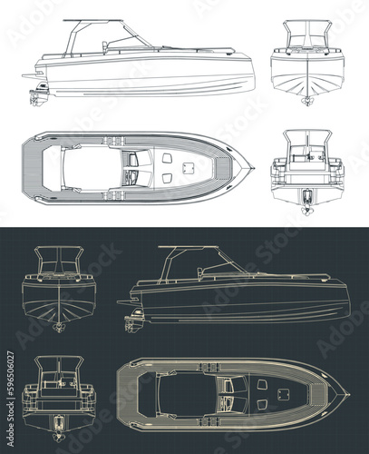 Speedboat blueprints