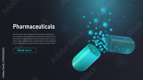 Banner with pill