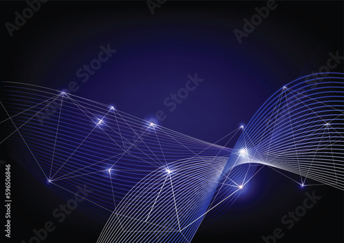 Vector illustration of curve line abstract background