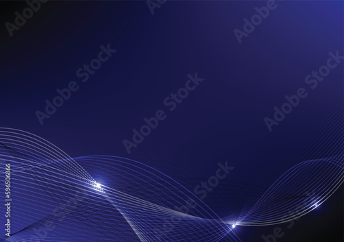Vector illustration of curve line abstract background
