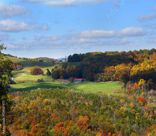 Tennessee Farmscape in Autumn photo