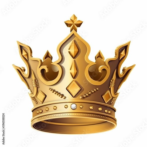 King Crown Logo. Generative AI