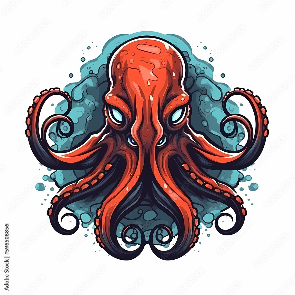 Octopus Logo. Generative AI