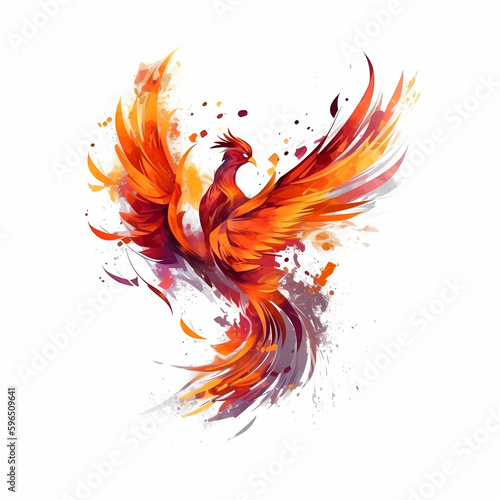 Phoenix Logo. Generative AI