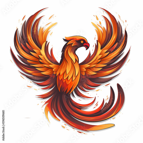 Phoenix Logo. Generative AI © simpledesign79